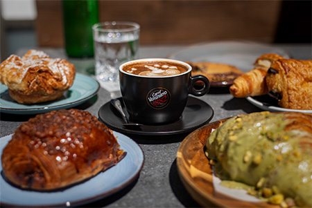 Specialty coffee and fresh pastries at L'Antica Pizzeria da Michele Belmont Shore